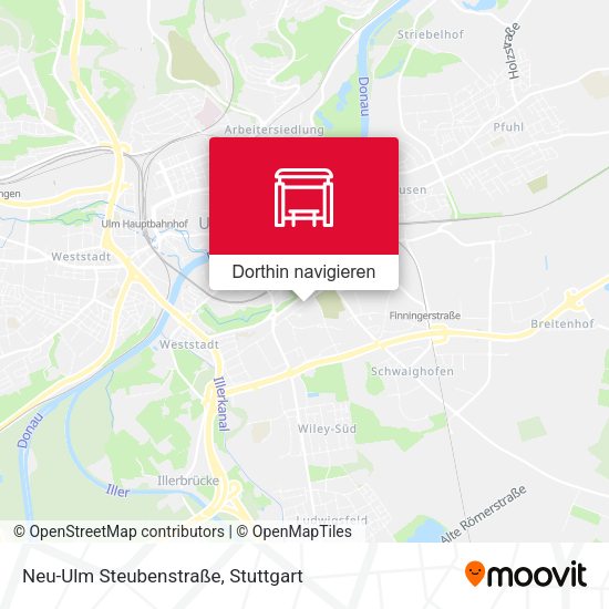 Neu-Ulm Steubenstraße Karte