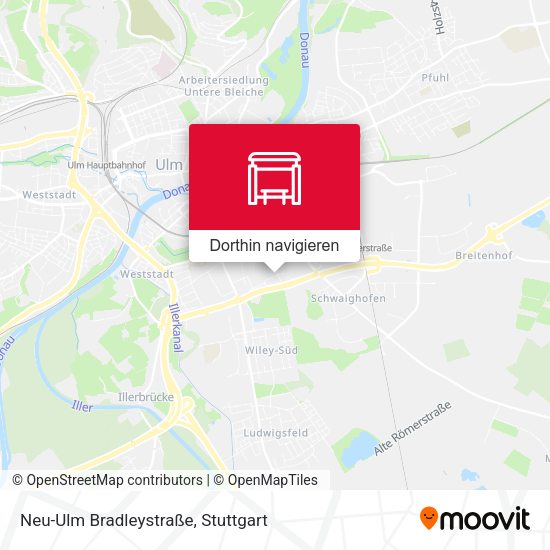 Neu-Ulm Bradleystraße Karte