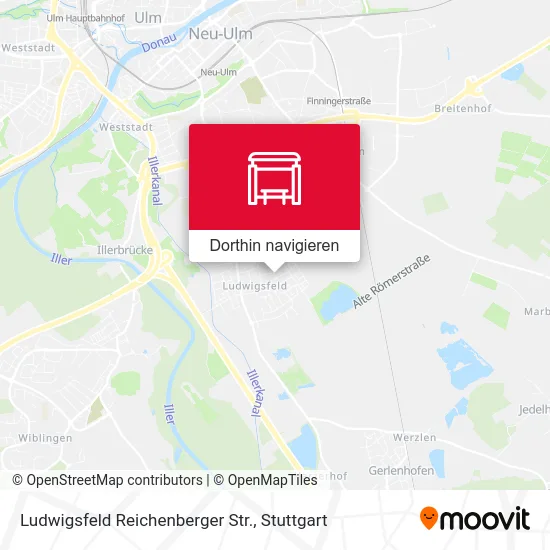 Ludwigsfeld Reichenberger Str. Karte