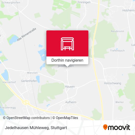 Jedelhausen Mühleweg Karte