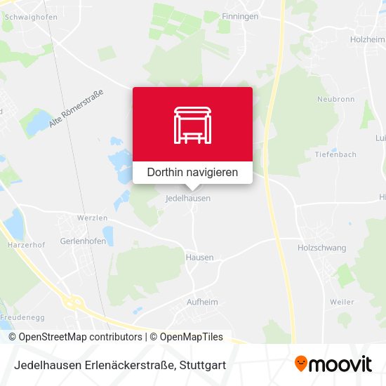 Jedelhausen Erlenäckerstraße Karte
