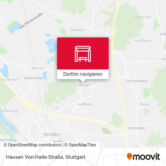 Hausen Von-Halle-Straße Karte