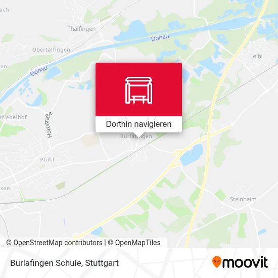 Burlafingen Schule Karte