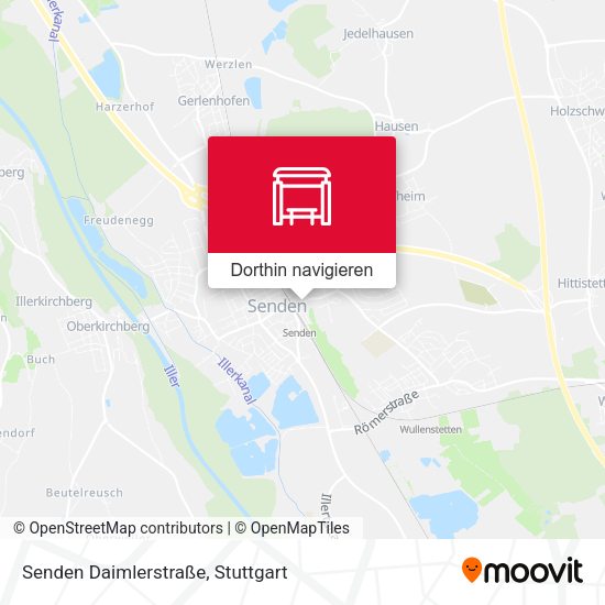 Senden Daimlerstraße Karte