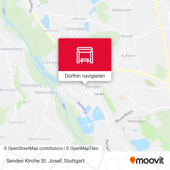 Senden Kirche St. Josef Karte