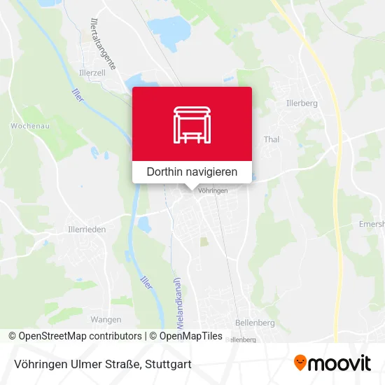 Vöhringen Ulmer Straße Karte