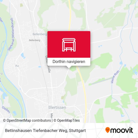 Betlinshausen Tiefenbacher Weg Karte