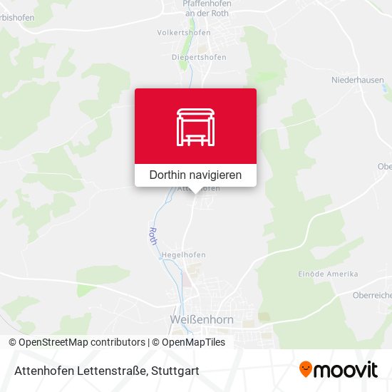 Attenhofen Lettenstraße Karte