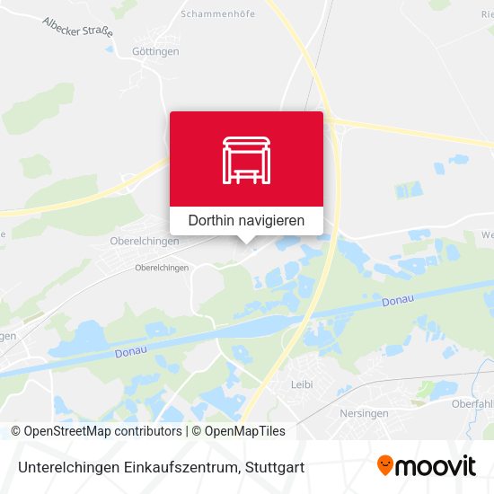 Unterelchingen Einkaufszentrum Karte