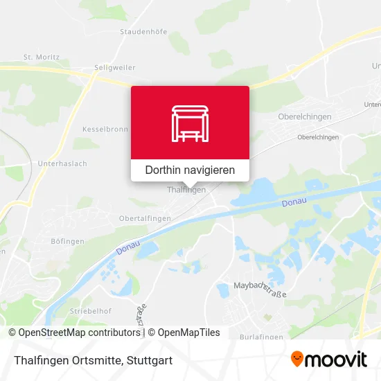 Thalfingen Ortsmitte Karte