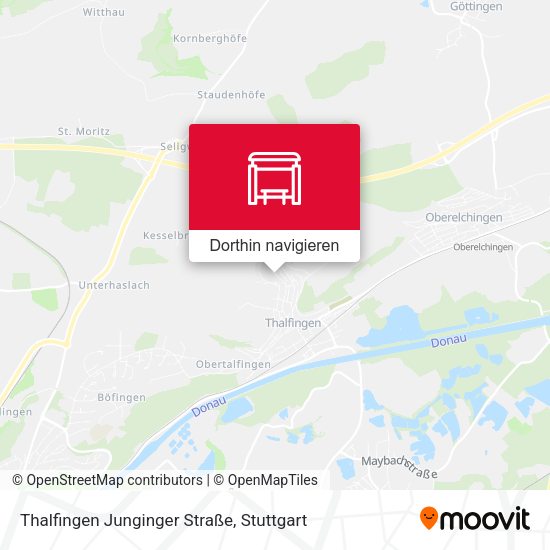 Thalfingen Junginger Straße Karte