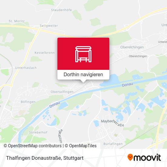 Thalfingen Donaustraße Karte