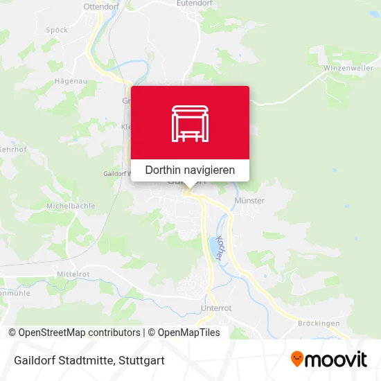 Gaildorf Stadtmitte Karte