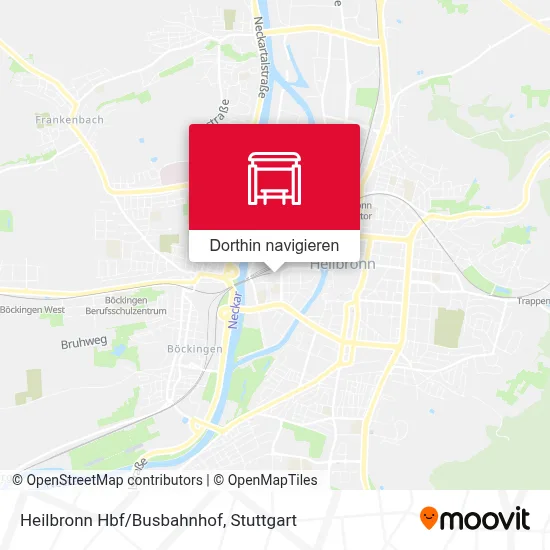 Heilbronn Hbf/Busbahnhof Karte