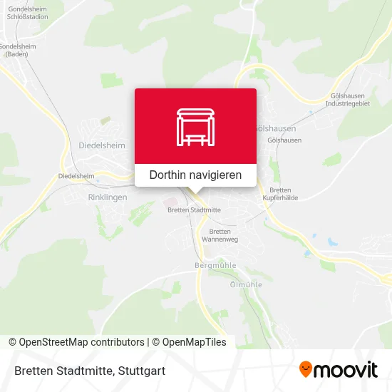 Bretten Stadtmitte Karte