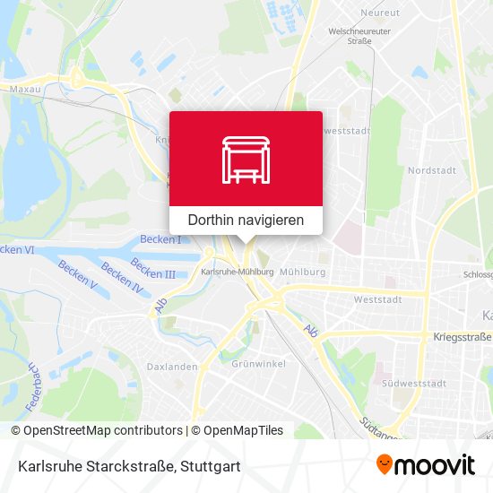 Karlsruhe Starckstraße Karte