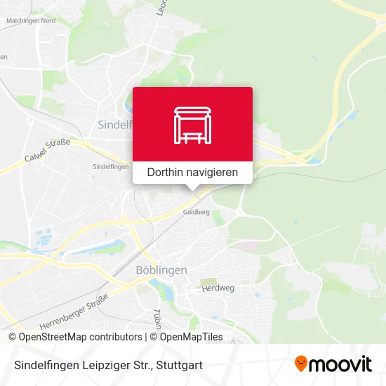 Sindelfingen Leipziger Str. Karte