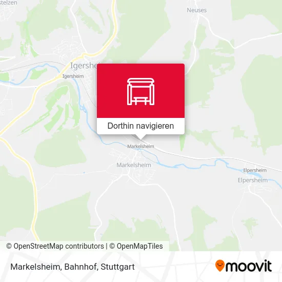 Markelsheim, Bahnhof Karte