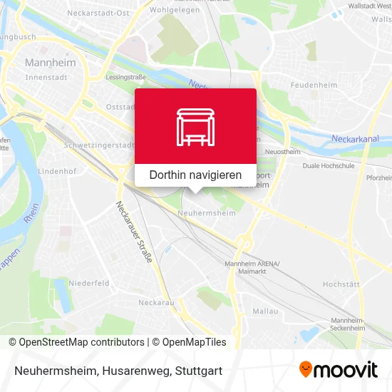Neuhermsheim, Husarenweg Karte