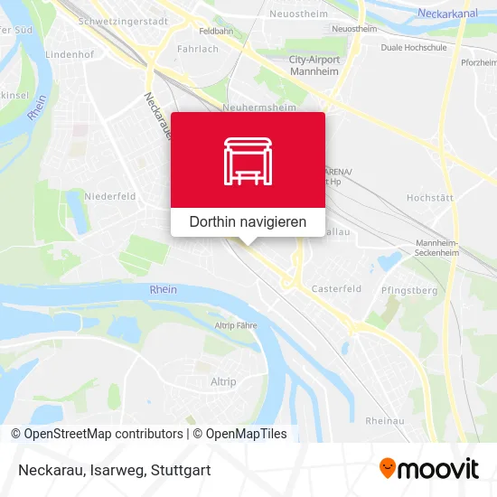 Neckarau, Isarweg Karte