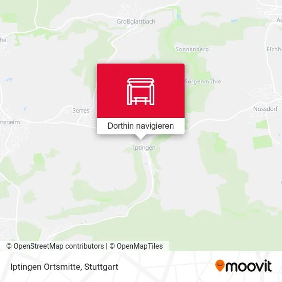 Iptingen Ortsmitte Karte