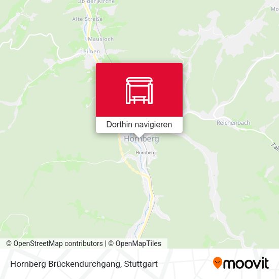 Hornberg Brückendurchgang Karte