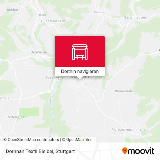 Dornhan Textil Bleibel Karte