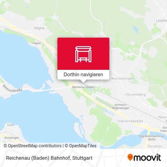 Reichenau (Baden) Bahnhof Karte