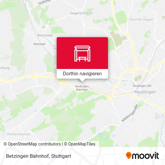 Betzingen Bahnhof Karte