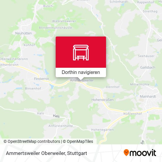 Ammertsweiler Oberweiler Karte