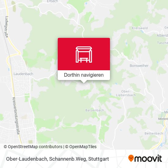 Ober-Laudenbach, Schannenb.Weg Karte