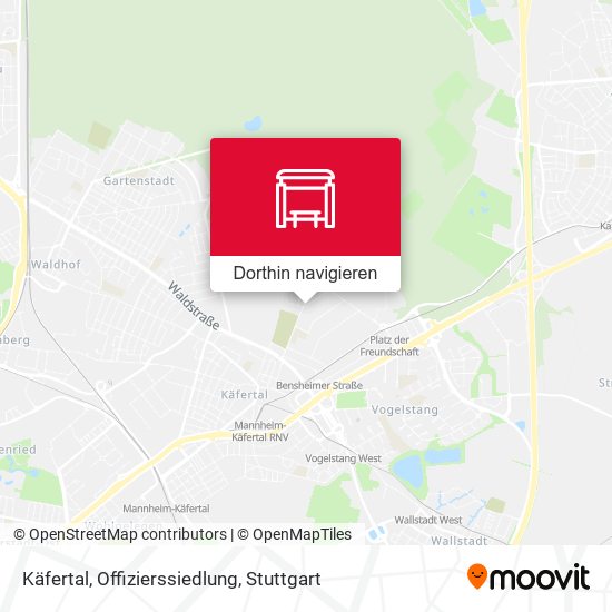 Käfertal, Offizierssiedlung Karte
