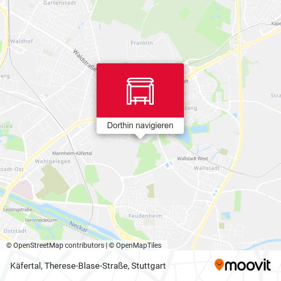 Käfertal, Therese-Blase-Straße Karte