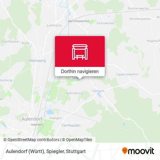 Aulendorf (Württ), Spiegler Karte