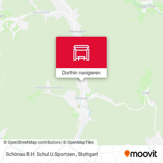 Schönau B.H. Schul.U.Sportzen. Karte