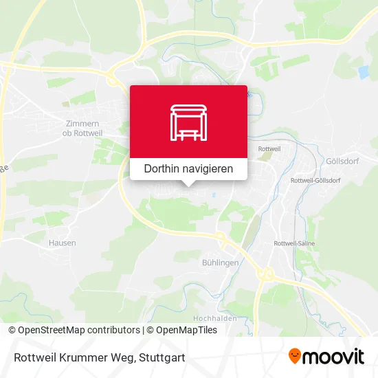 Rottweil Krummer Weg Karte