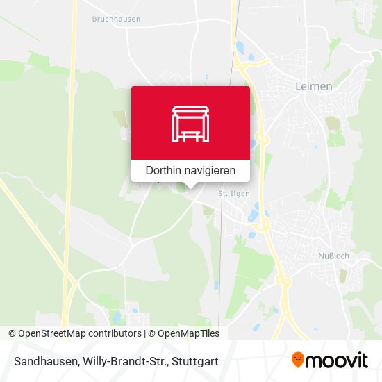 Sandhausen, Willy-Brandt-Str. Karte