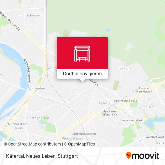 Käfertal, Neues Leben Karte