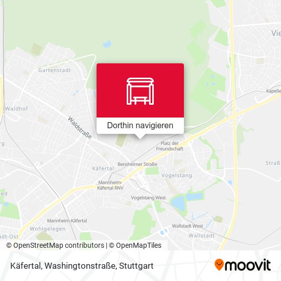 Käfertal, Washingtonstraße Karte
