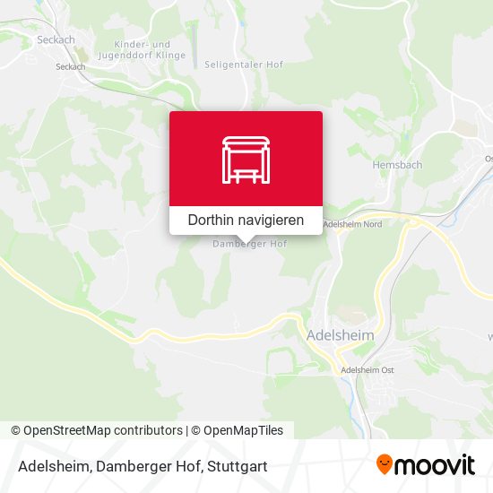 Adelsheim, Damberger Hof Karte