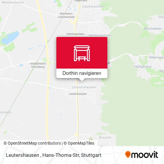 Leutershausen , Hans-Thoma-Str Karte