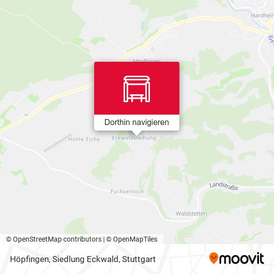 Höpfingen, Siedlung Eckwald Karte