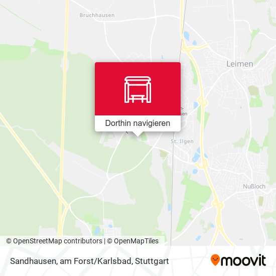 Sandhausen, am Forst/Karlsbad Karte
