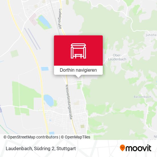 Laudenbach, Südring 2 Karte