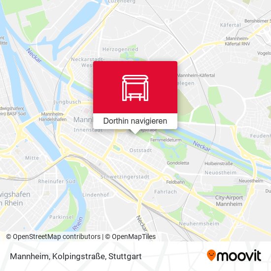 Mannheim, Kolpingstraße Karte