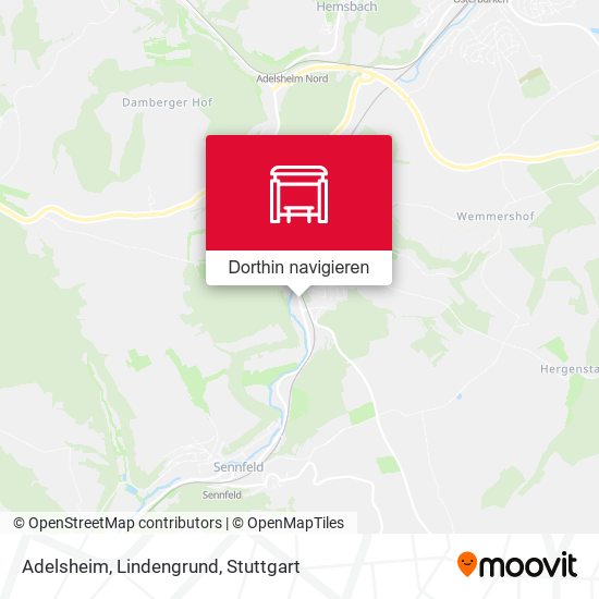 Adelsheim, Lindengrund Karte