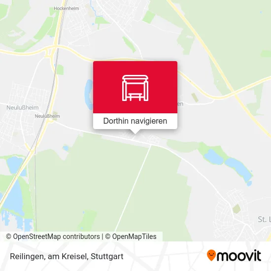 Reilingen, am Kreisel Karte