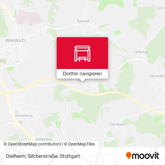 Dielheim, Silcherstraße Karte
