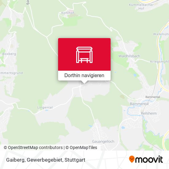 Gaiberg, Gewerbegebiet Karte