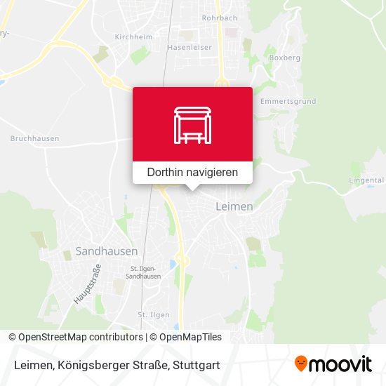 Leimen, Königsberger Straße Karte